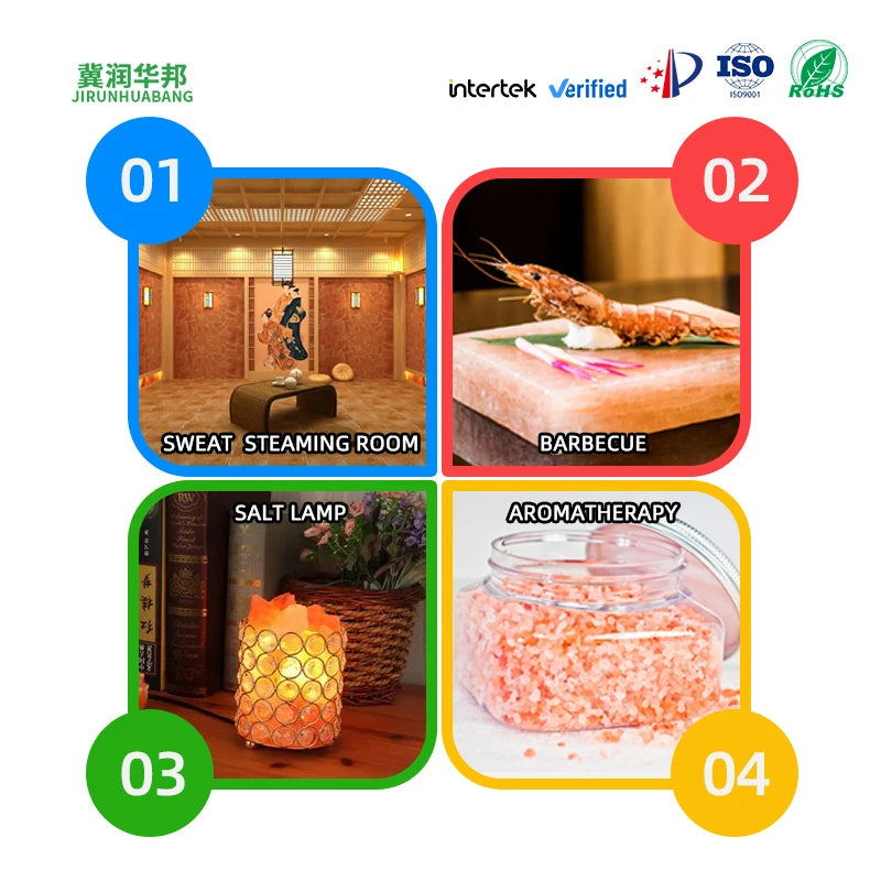 Wholesale Pink Himalayan Salt Rock Block Carved Wall Panel and Tiles for Home Decoration for Sauna Room