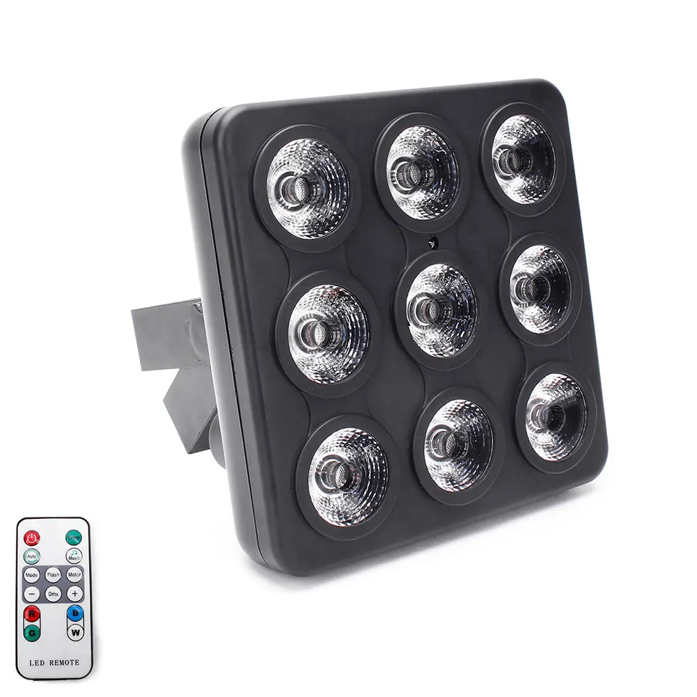 U`King 9LEDs Remote Control Square Par Lights Stage Lighting