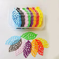 Ychon Edible Leaf Butterflies Cupcake Toppers Oblatum Material Strip Shape Wedding Cake Party Food Decoration Mixed Size Colour