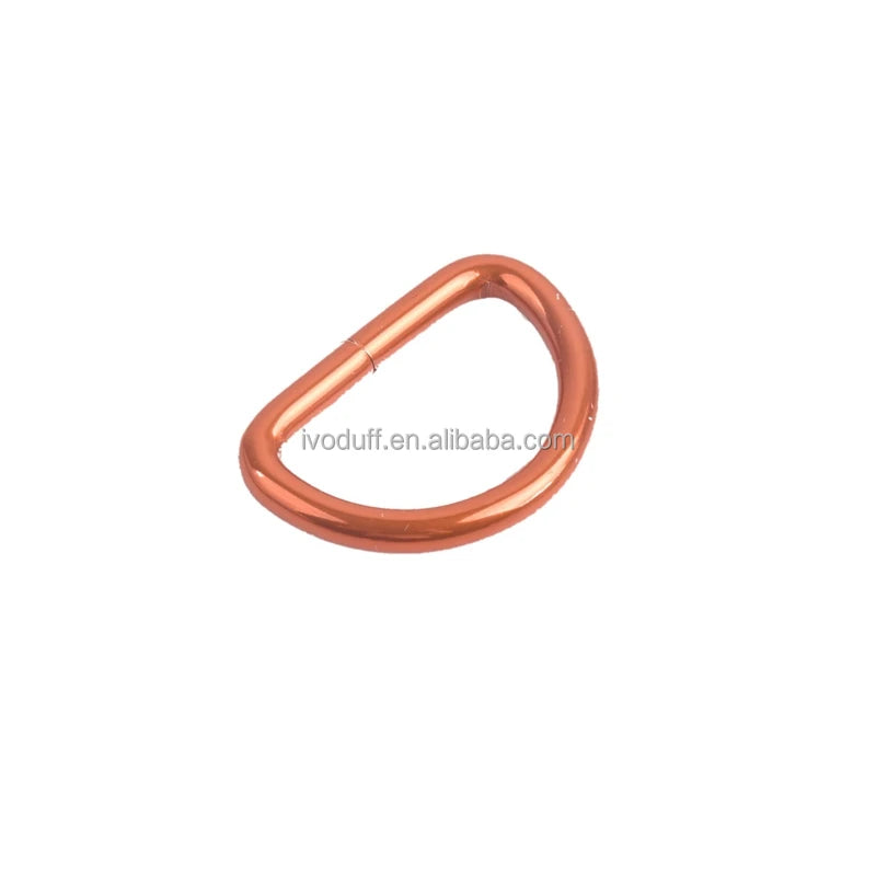 Wholesale 25mm Orange Color D-ring Metal Handbag Purse D Ring Hardware Accessory