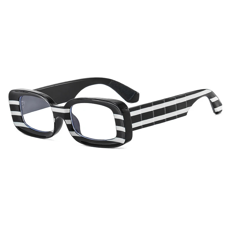 XA3193 square Anti-blue Optical Glasses Unisex Wave Legs Fashion New Thick Frame Blue Light Block Eyeglasses Women Men