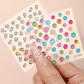 Distorted Smile Face Design Expression Nail Art Stickers Decorations Nail Decals