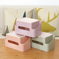 Home Desk Multifunctional Plastic Organizer Storage Tissue Box