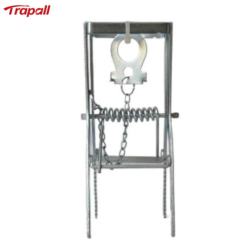 Outdoor Reusable Silver Solid Galvanized Steel Eco-Friendly All-Season Scissor Mole Trap