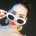 Wholesale Custom Cheap Plastic Oval Fashion Retro Gafas De Sol Vintage Trendy Women Men Shades Sun Glasses Sunglasses 2025 MegaBDM