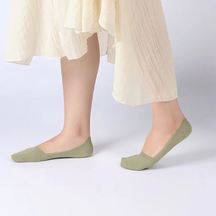 Good Quality Fashion Women Summer Silk Breathable No Show Socks High Stretch Cotton Spandex Casual Invisible Socks