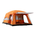 2025 Luxury Two Bedrooms Structure 2-6 Persons Oxford Fabric Waterproof Outdoor Camping Cot Tent for Family