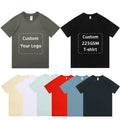 Customized Heat Transfer Printing Unisex 100% Cotton Oversized Tshirts 225GSM Heavyweight Drop Shoulder Men's Sublimated T-Shirt