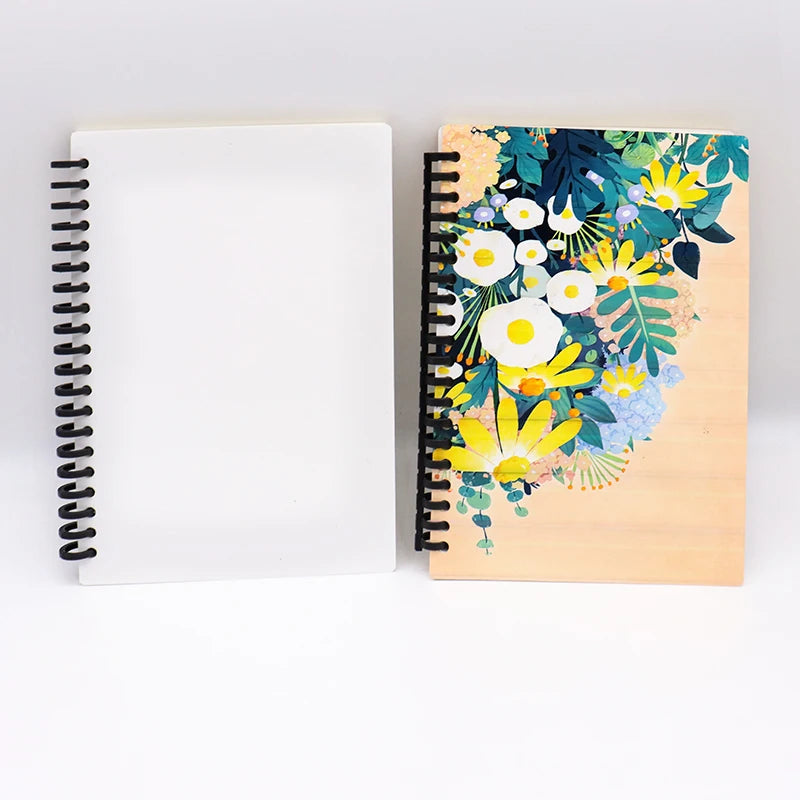 Wholesale A5 Spiral Bound Sublimation Printable Blanks Customizable Journal Notebook Thread Sewing Planner Diary