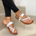 New Fashion Flat Strap Casual Lady Slippers Summer Women's Open Toe Sandals Footwear