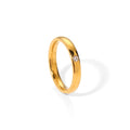 Minimalist Unisex New Engagement Stainless Steel Gold Ring  Designed for Marriage 18K Cubic Zircon