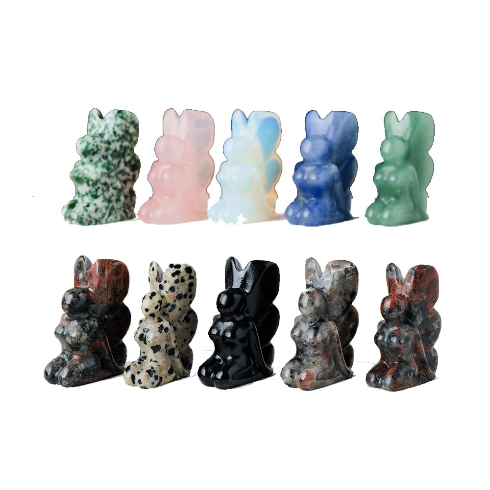 Wholesale Natural Mini fairy Carving Healing  butterfly Girl Crystal Crafts for Decoration Gift