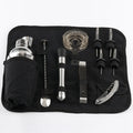 Cocktail Bartender Kit Tote Bag 12 Pieces Cocktail Bartender Kit Cocktail Shaker Jigger Bar Spoon Muddler Strainer Bottle Opener