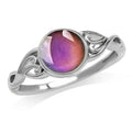 Creative Simple Dainty Minimalist Rings Jewelry Temperature Sensor Color Changing Emotion Feeling Mood Ring for Women