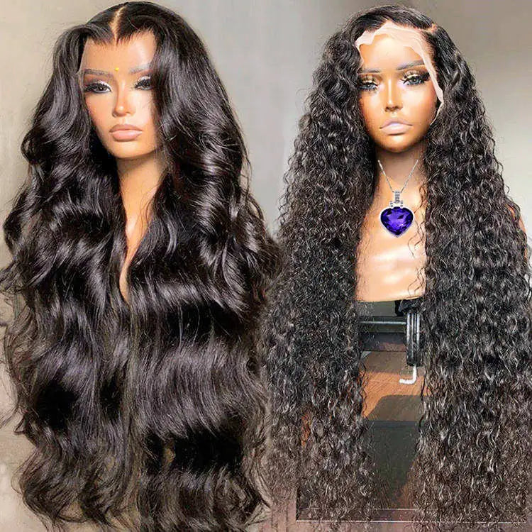 J hd  Transparent Brazilian Human Hair Lace Front WigVirgin HairWig for Black Women Pre Pluck Lace Wig With Baby Hair