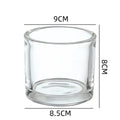 Wholesale Transparent Empty Wide Mouth Glass Wax Candle Jar for Candle Making