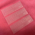 Eco-friendly Frosted Transparent PVC Rubber Labelperfect 3D Raised logo All clear Silicone Rubber Patch