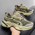 M5582 Factory Wholesale Men's Sneakers Spring New Design Mesh Breathable Sports Shoes Fashion Chunky Shoes Men's Casual Shoes