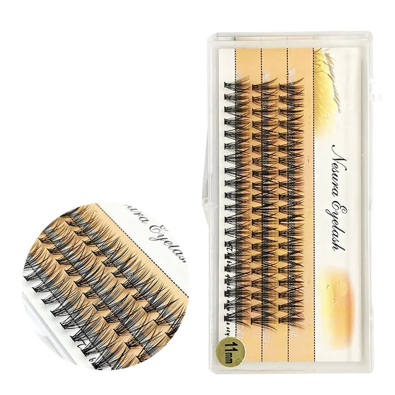 Professional C CC D Curl Lash Diy Eyelash Extension Kit with Sealant and Bonder Private Label Segment Diy Cluster Lash