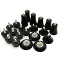 M8 Adjustable M8 Screw Feet Plastic Rubber Leg Levelers for Outdoor Tables for Kitchen Living Room and Bedroom Use