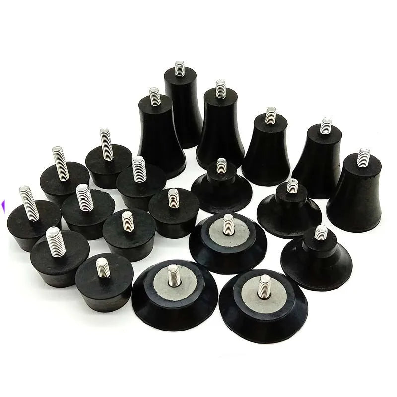 M8 Adjustable M8 Screw Feet Plastic Rubber Leg Levelers for Outdoor Tables for Kitchen Living Room and Bedroom Use