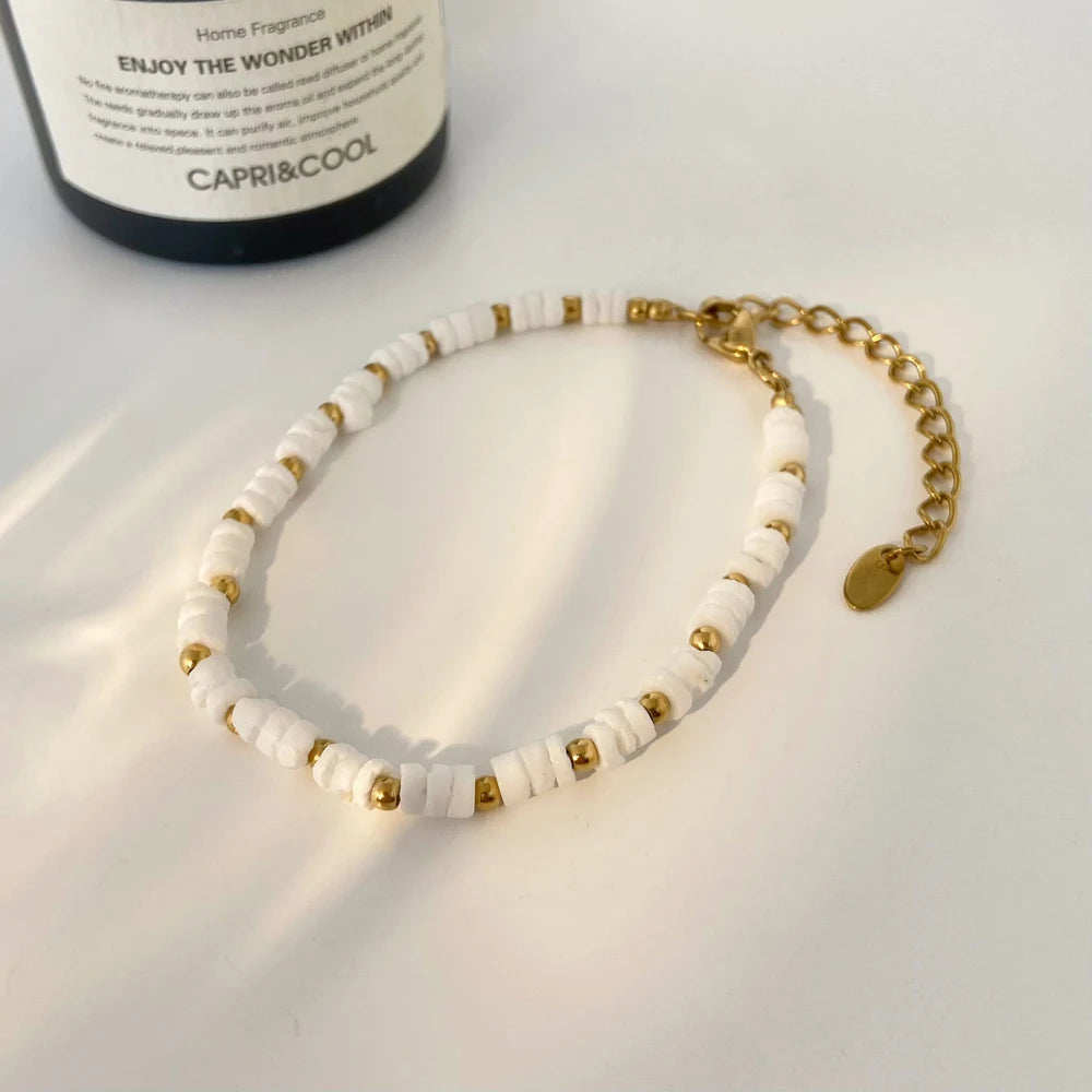 Titanium Steel Gold-plated Shell Steel Ball Bracelet Fashion Stainless Steel Jewelry