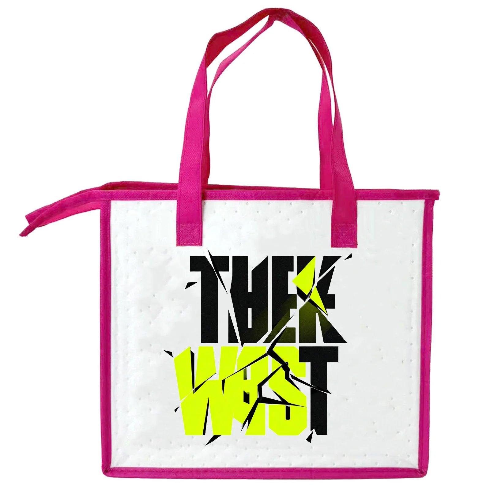 Customizable 20L Insulated Lunch Cooler Bag Foldable Thermal Nonwoven with Zipper for Grocery Food Storage & Refrigeration