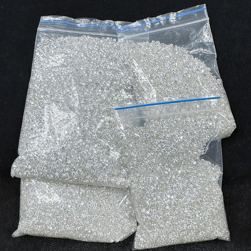 Wholesale Loose Gemstone Lab Created Gems Diamond Vvs Round Brilliant Cut Small Size 1-3mm White DEF Color Melee Moissanite