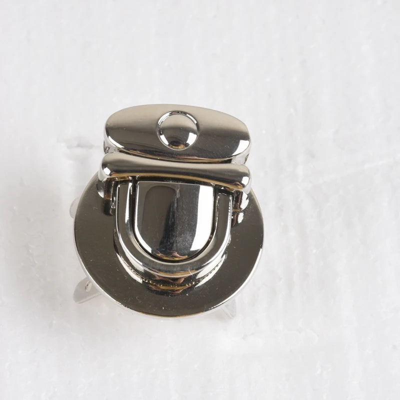 Metal Handbag Lock Hardware Purse Press Push Bag Lock