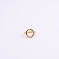 Joolim Jewelry Wholesale 18K Gold Plated Geometric Round Zirconia Micro Pave Stainless Steel Rings for Women Rings