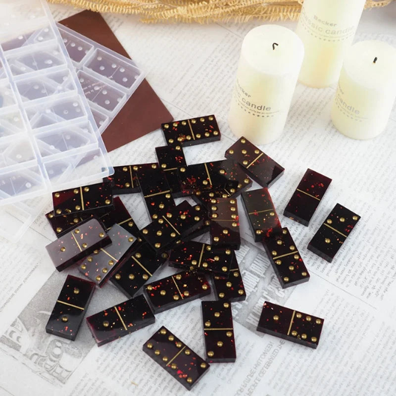 Creative Domino Silicone Craft Mold for Resin Pai Gow DIY
