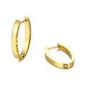 Wholesale U-shaped Open Earrings Stainless Steel Jewelry Gift 18k Gold Plated Hoop Earrings For Women