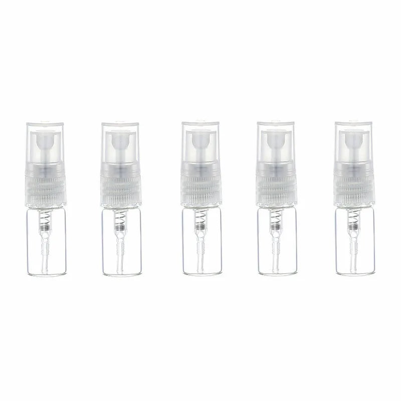 Ready to Ship Clear 2ml Glass Mini Perfume Refillable Bottle 2ml Perfume Spray Bottles Clear Sample Spray Empty Bottle
