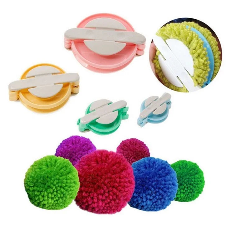 Wholesale Plastic Art Craft Kits Tool Quick Knitting Loom Pom Poms Makers