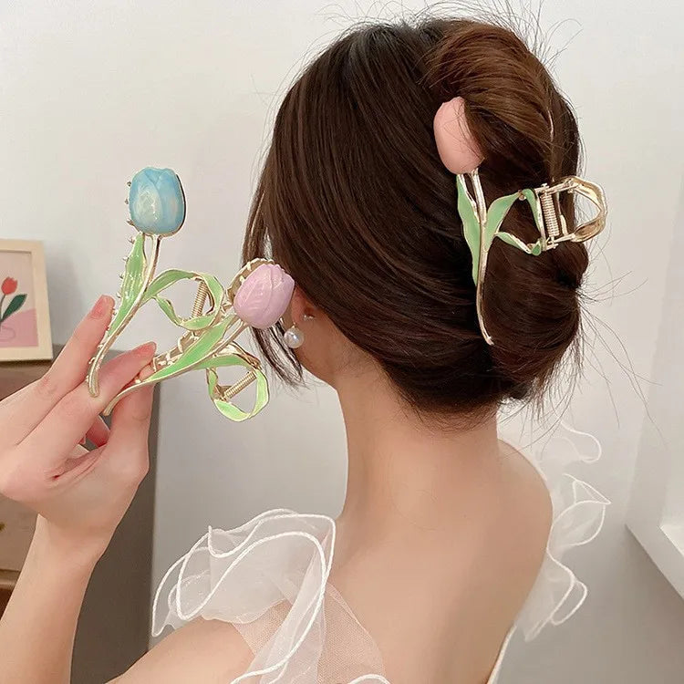 VKME New Fashion Flower Hair Clips for Women Jewelry
