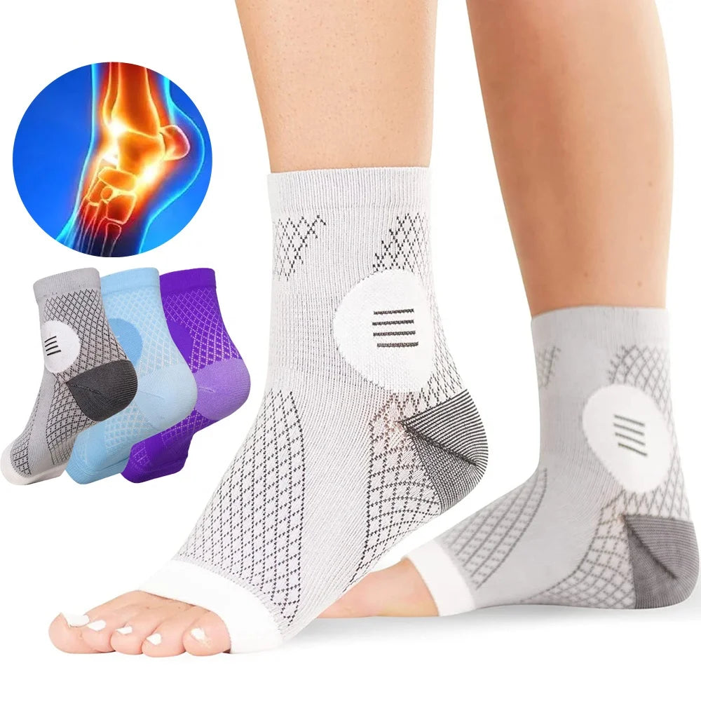 Compression Socks for Women Ankle Compression Sleeves Braces Arch Support Neuropathy Soothe SocksNano Soothesocks for Men
