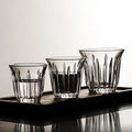 Mini Vintage Tempered Glass American Iced Coffee Cup Ice Latte Milk Drinking Cup Flat White Espresso Dirty Coffee Cup Restaurant
