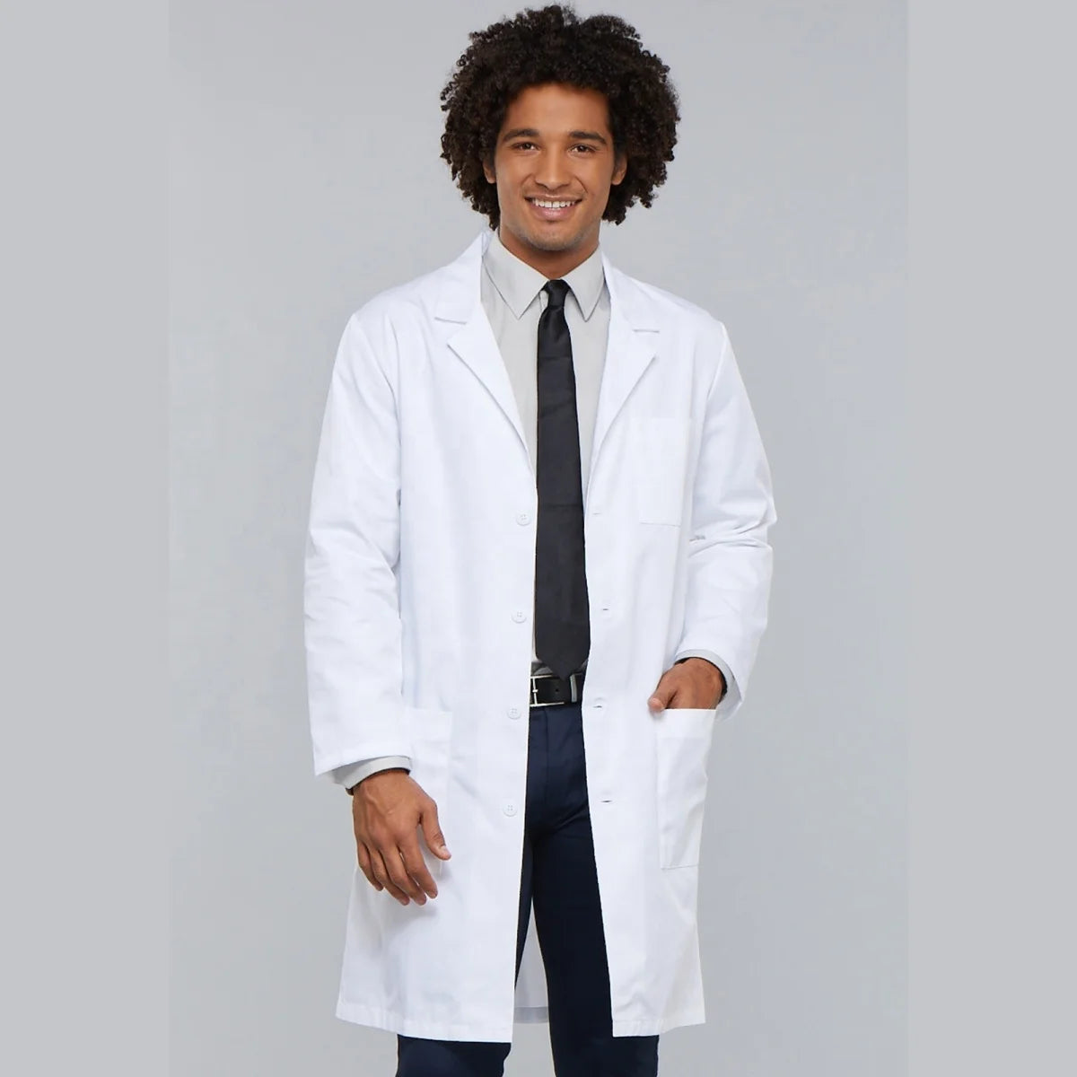 Custom High Quality Men's Lab Coat Anti-Static Fluid & Oil Resistant Cotton Polyester Hospital Scrubs with Custom Logo