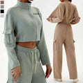 XW-WY168 Breathable Eco-Friendly Zip up Full Sleeve Print Pocket Yoga Sport Women's Jackets