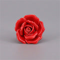 1Pcs Flower Knobs Ceramic Vintage Furniture Handles Cabinet Pulls Kitchen Cupboard Single Hole Drawer for Nursery Room