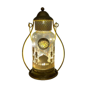 Dropshipping Ramadan Lantern Eid Mubarak Element Iron Horse LED Light Eid Ramadan Islamic Indoor Home Party Decor Festival
