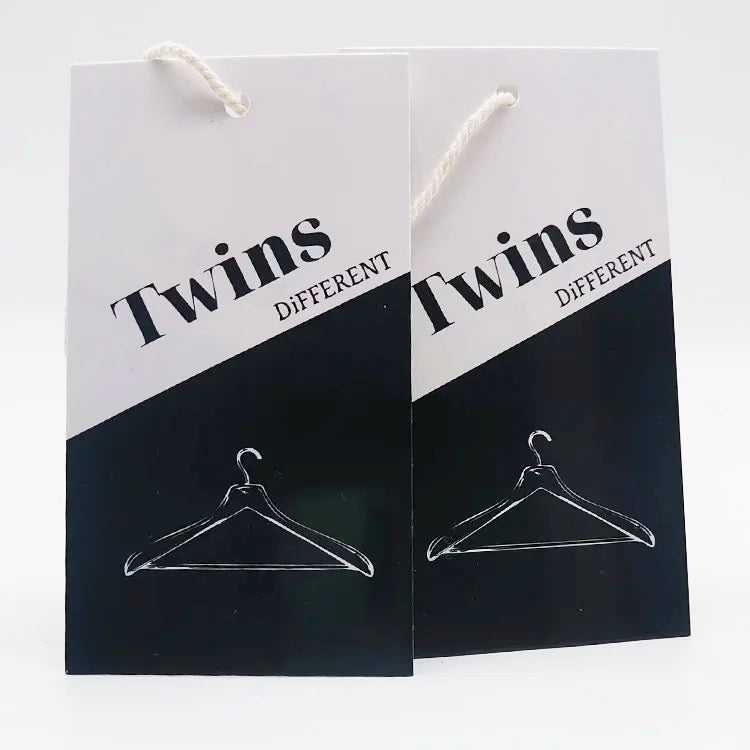 Custom Brand Name Logo Silk Screen Printing Labels Price Paper Hang Tags for Watches