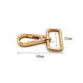 Metal Handbag 25mm Light Gold Snap Hook Clasps Clips Buckle