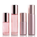 Luxury 5ml Essential Oil Glass Roll on Bottle Pink 10 ml Round Empty Glass Roller Bottle with Stainless Steel Roller Ball