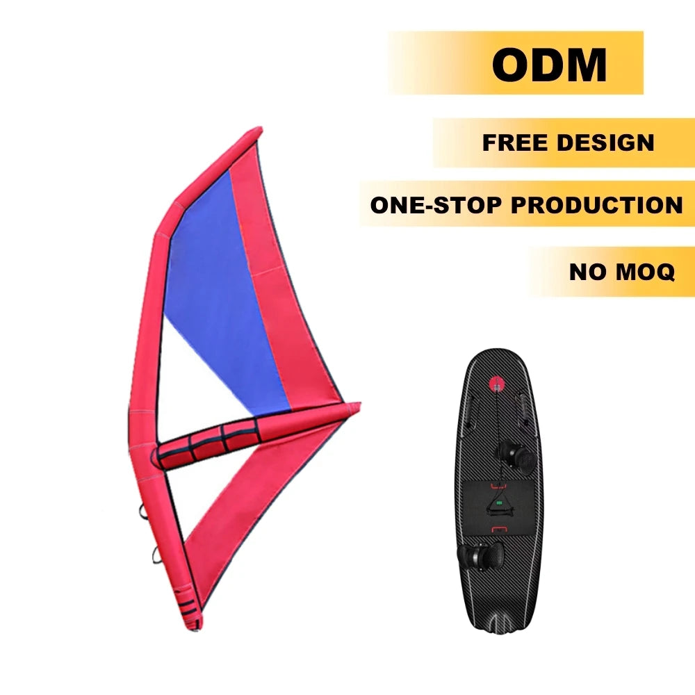 Inflatable Hydrofoil Wingfoil Set SUP Wind Surfing Harness Bord Fin Mast Board with Sail Wingsurf Board Windsurfing