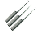 Hot Selling Black Carbon Fiber Long Tail Handle the Plastic Comb for Thin Hair