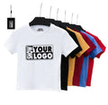 Free Labels Print and Tags Short Sleeves Custom Printing Cotton Spandex Custom Women Classic Tight Neck and Fit Crop Top t Shirt