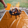 60*67 Inch Fire Pit Mat Under Grill Deck Patio Thick Heat Resistant Deflector Fireproof Mat Ember Mat