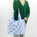 Wholesale Customizable Large Capacity Women's Tote Bag Open Closure Portable and Fashionable Knitted Shoulder Bag
