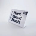 Acrylic Logo Brand Stand Menu Sign Holder 3-5MM Thick Silk/UV Printing Display Stand for Countertop